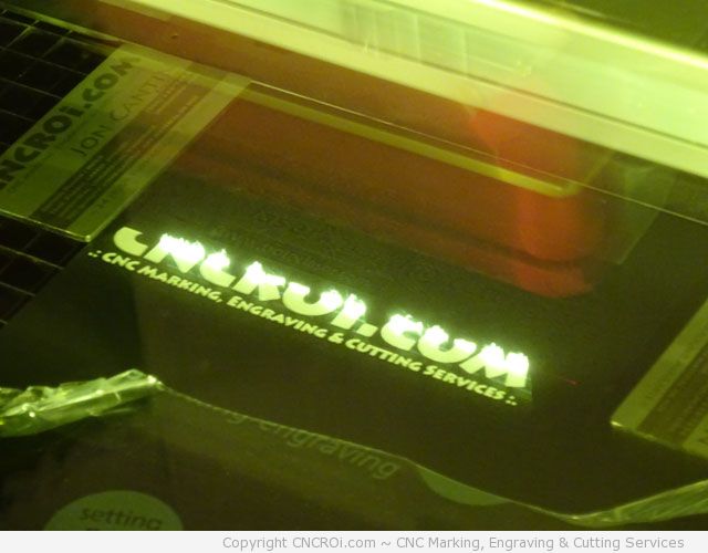 cnc laser laminate engraving