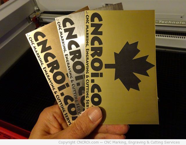 laser engraving metal laminates