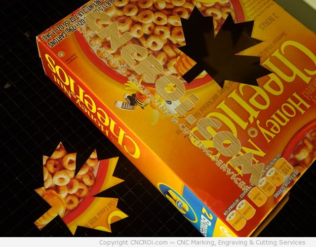 laser engraving and cutting honey oats cherios