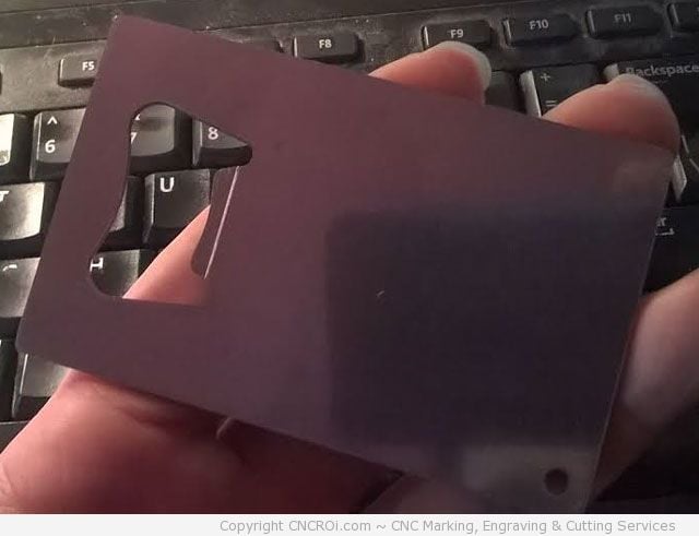 Stainless Steel Business Card Bottle Opener