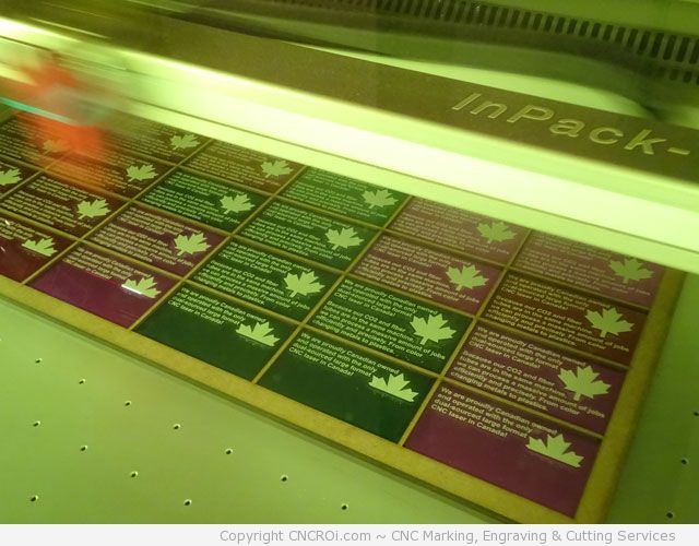 Fiber Marking Anodized Aluminium