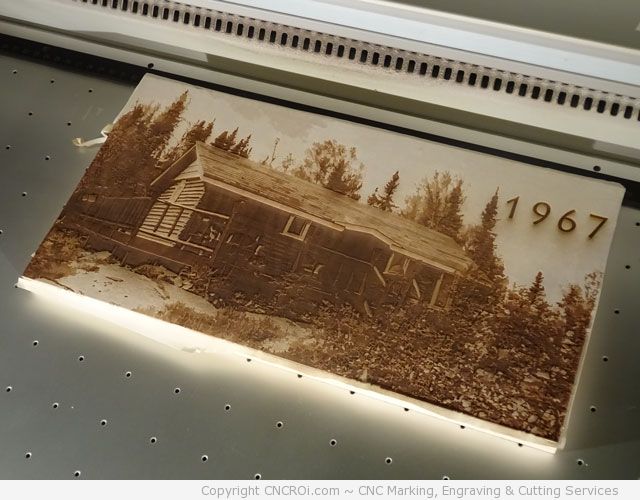 cnc laser engraving wood cottage