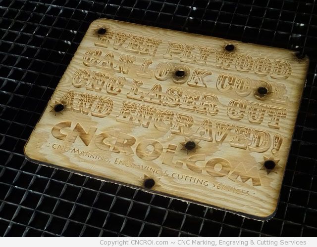 laser cutting plywood cowboy sign