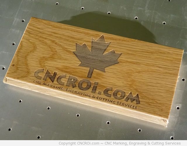 CNC Laser Engraving Engineered Wood Flooring