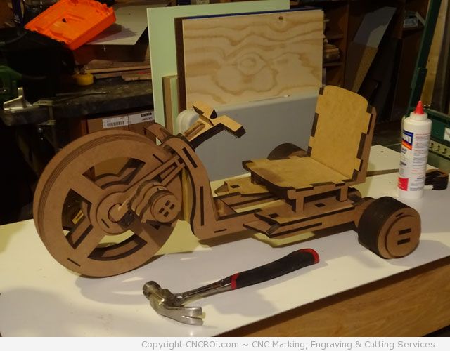 wooden laser cut big wheels