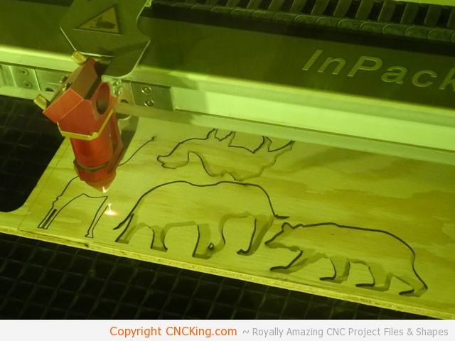 cnc laser cutting animals