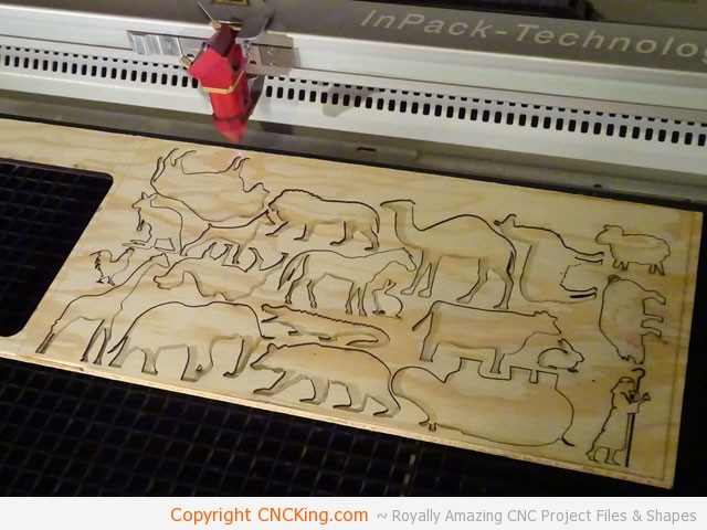 cnc laser cutting animals