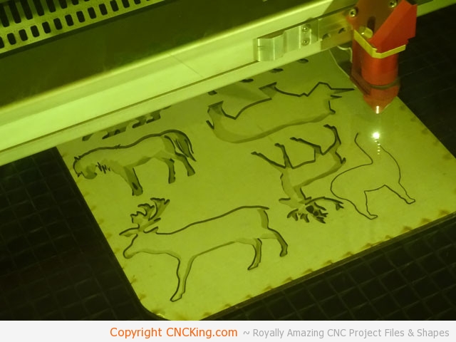 cnc laser cutting animals