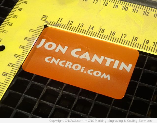anodized aluminium name badge