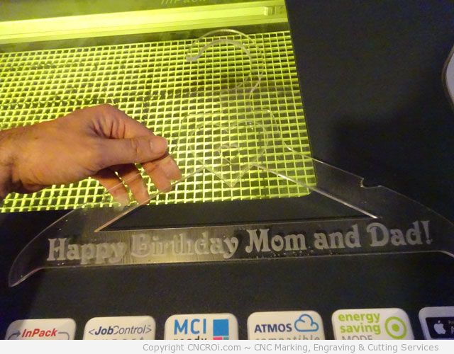 custom laser cut acrylic hangers
