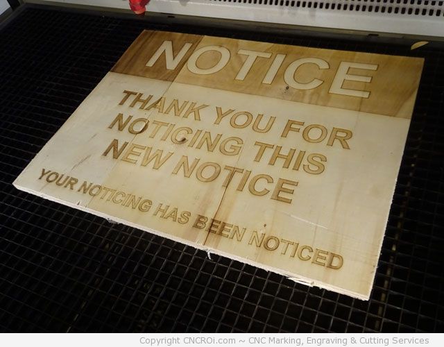 cnc laser notice