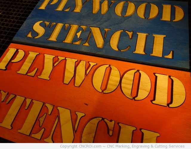 custom cnc plywood stencil