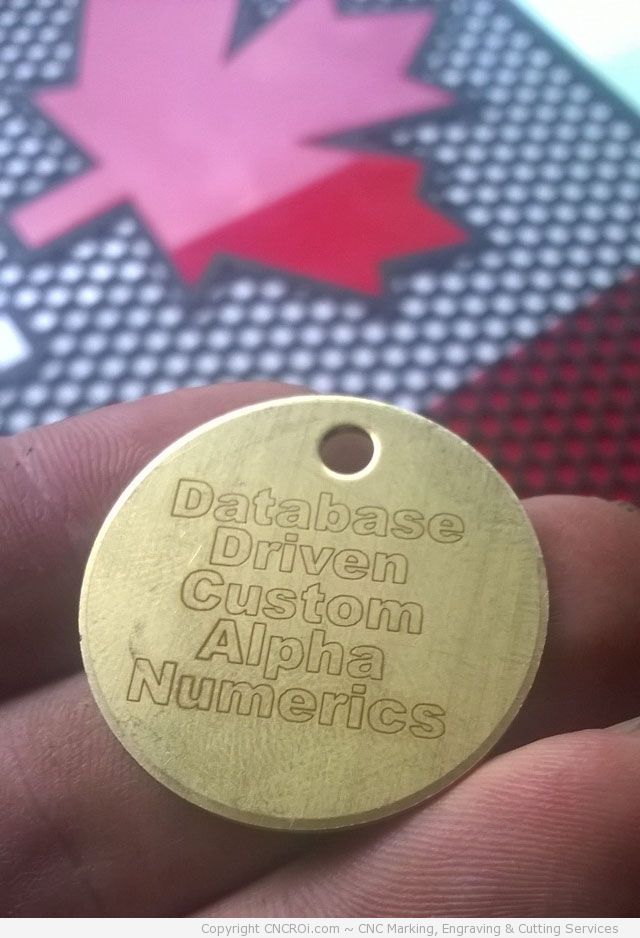 Custom CNC Laser Annealing Brass Valve Tags