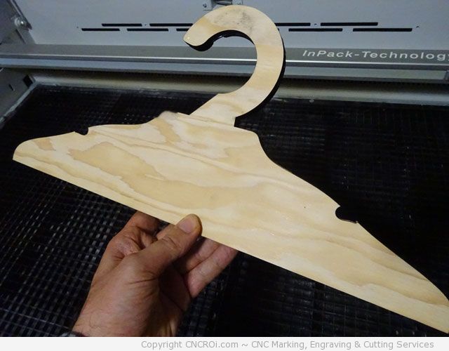 custom laser cut plywood hangers