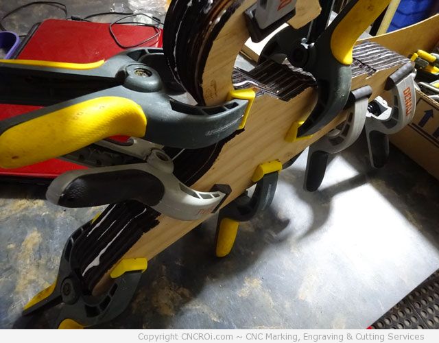 custom laser cut plywood hangers