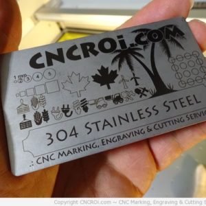 Annealing Stainless Steel Business Cards and Tags