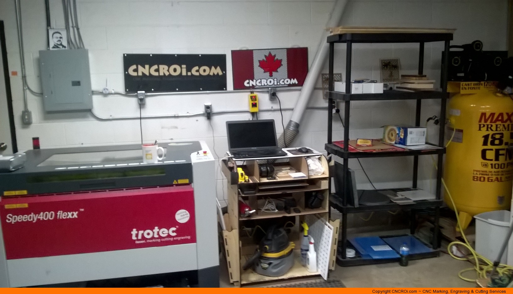 cnc laser station