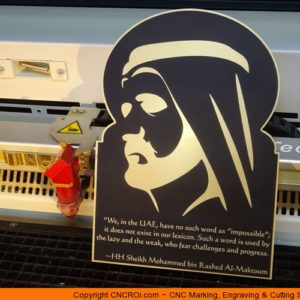Custom CNC Laser Acrylic & Laminate Wall Plaque