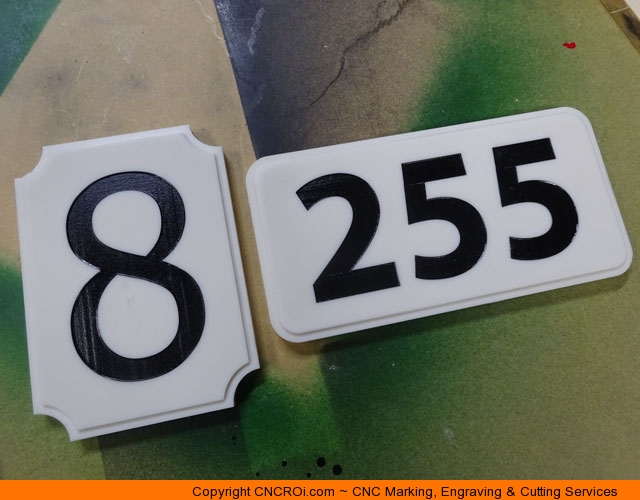 Custom Corian House Number