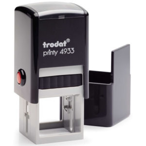 Trodat Original Printy 4933 Custom Self-Inking Stamp (25 mm or 0.9" square)