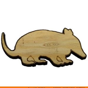 0009-armadillo Custom Animal Plywood Silhouettes