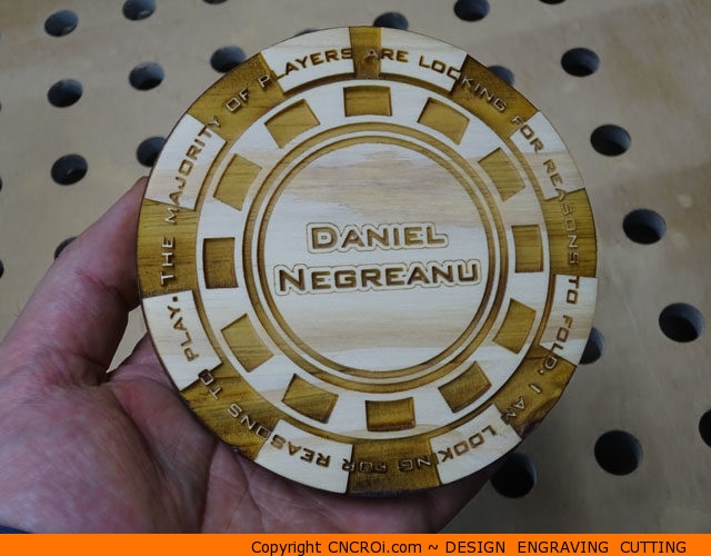 Novelty Pine Poker Chip