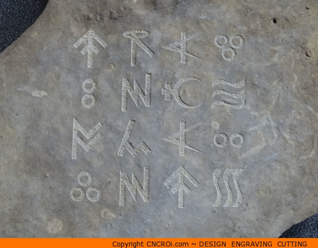 CNC Laser Engraving Rock