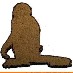 0020-baboon-sitting custom animal shape