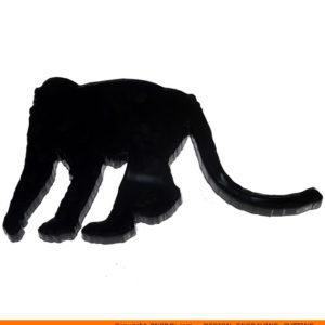 0029-baboon-walking custom animal shape stickers