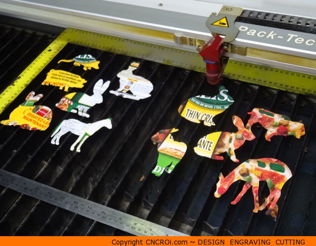 Custom Animal Shapes: Pizza Box Animal Designs 0075-0085