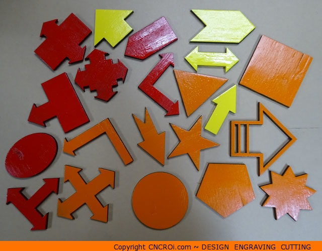 custom painted plywood shapes