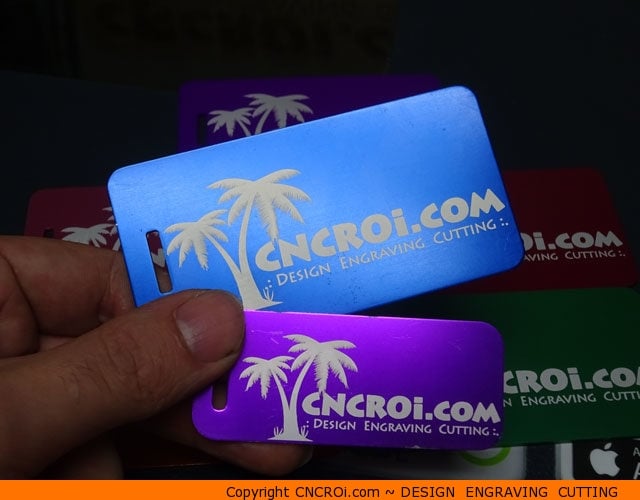 Anodized Aluminium Badges & Luggage Tags