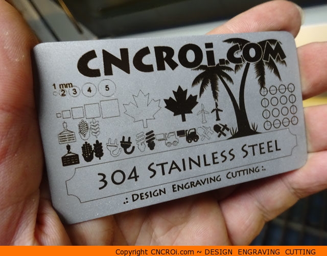 Matte Finished Stainless Steel Business Card