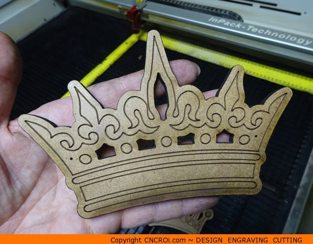 Custom Wooden MDF Royal Crowns