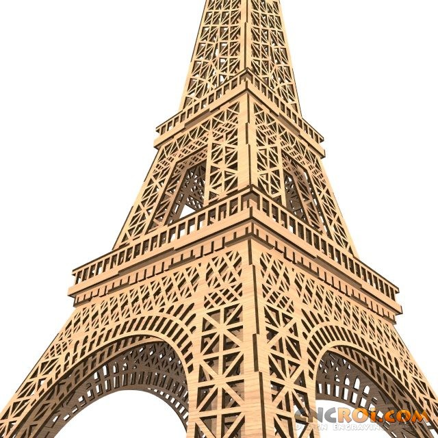 Eiffel Tower Laser Cut Model Kit