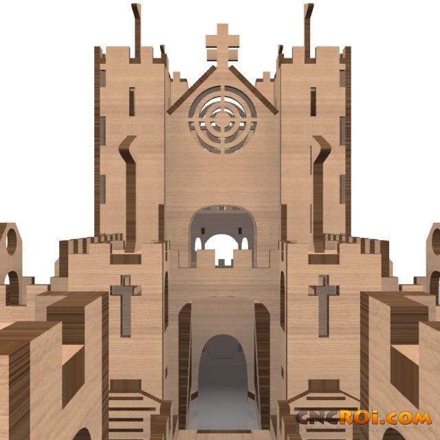 Medieval Castle Wood Model Kit