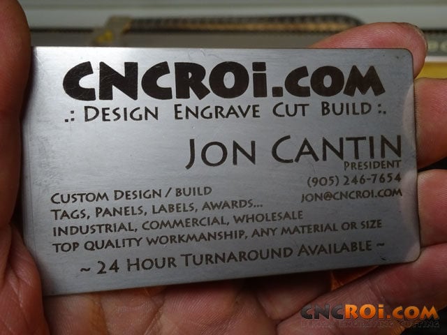 Custom Etched Machine Tags: CNC Fiber Lasering!