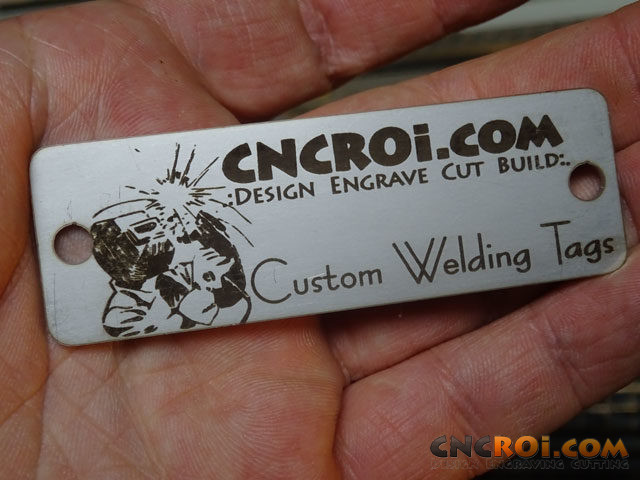etched welding tags