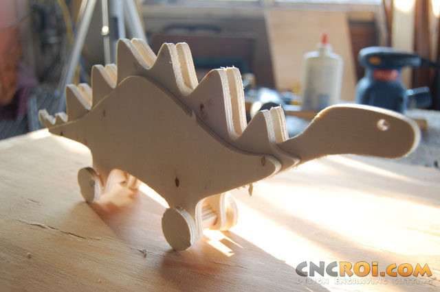 stegosaur cnc router model kit