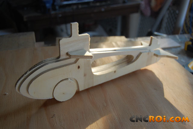 submarine cnc router model kit