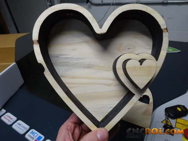 Custom Rustic Valentines Heart Box