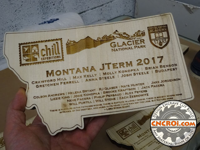 Custom Montana Wall Plaque
