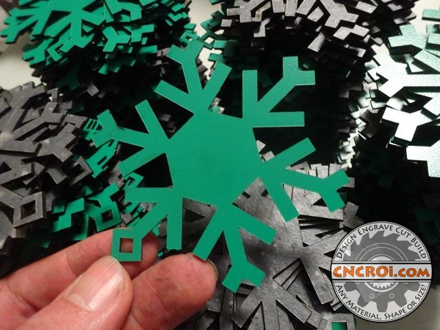 Formica Snowflakes: Custom Christmas Tree Ornaments