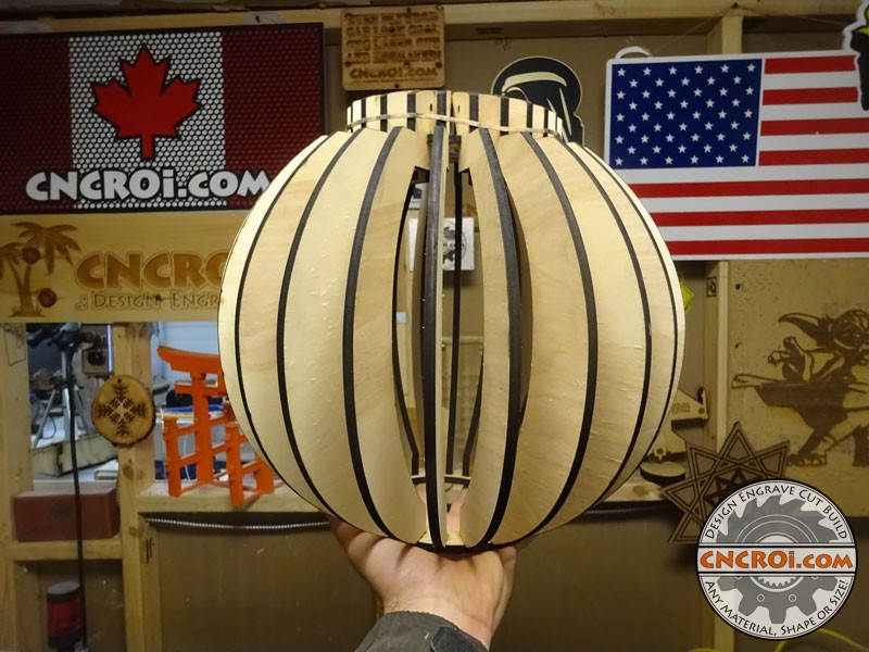Custom Slot Lamps: CNC Laser Cutting Plywood