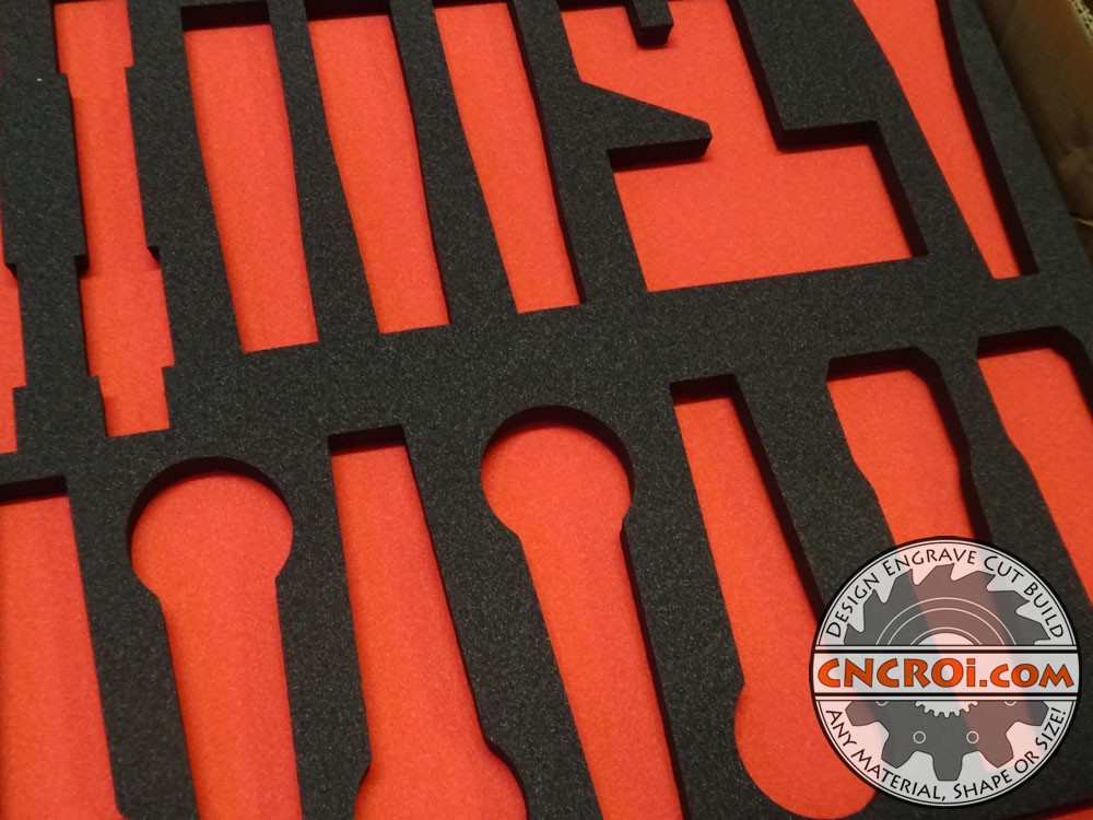Custom foam drawer inserts