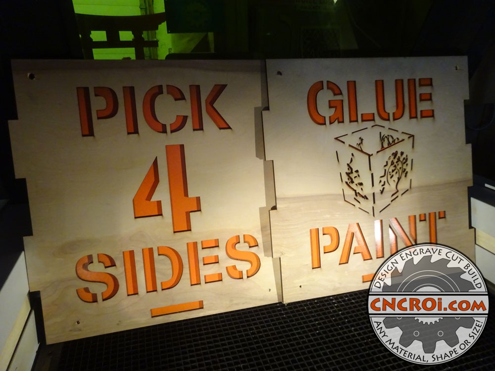 Custom Plywood Signs: CNC Laser VS Router