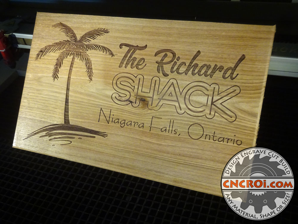 Wood Cottage Sign: Butternut Live Edge to Finished