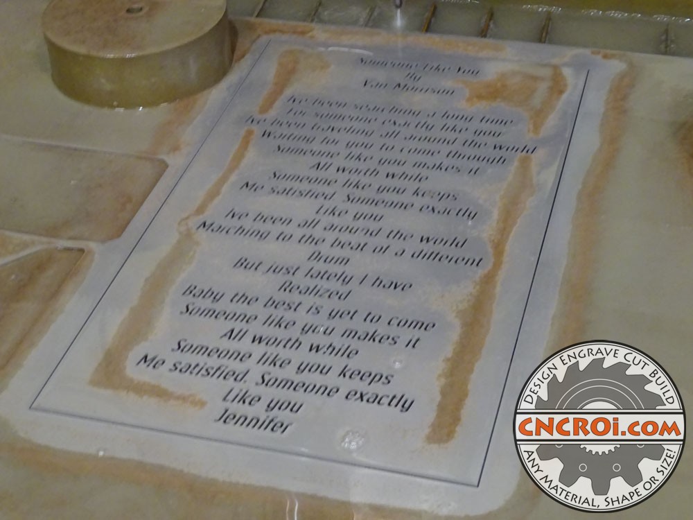 Custom Steel Song Lyrics Sheet