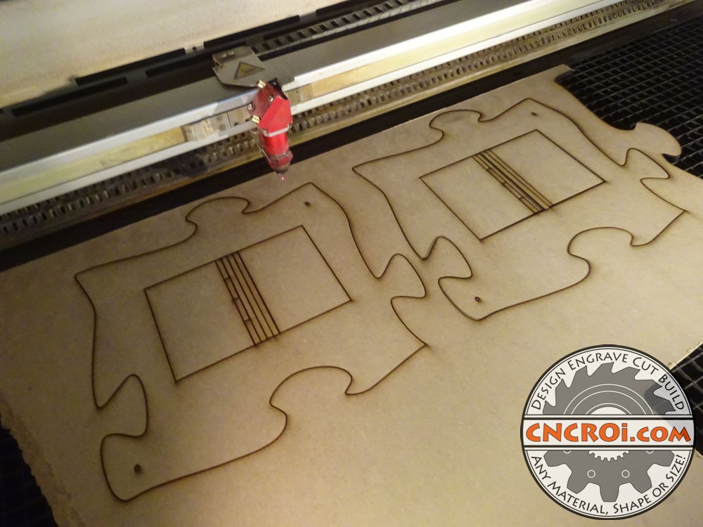Puzzle Picture Frames: Custom Laser Cut 1/4" 6 mm Thick MDF