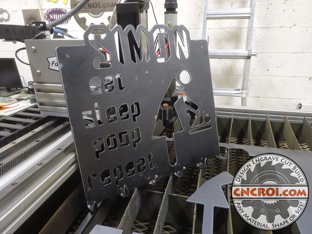 Metal Towel Hanger: Custom CNC Plasma Cut Mild Steel